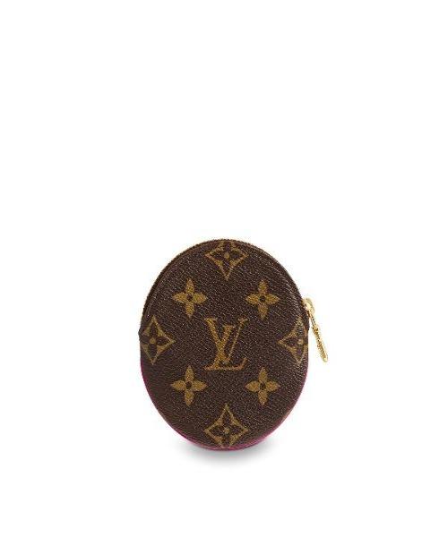 Louis Vuitton Round Coin Purse Monogram with Chain