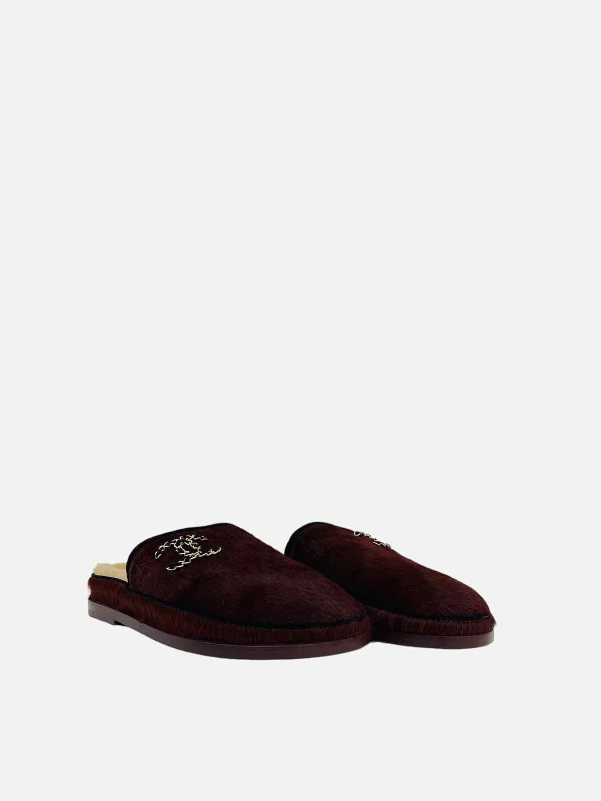 CHANEL Pre-Fall 2022 Burgundy Size EU 39 Flats