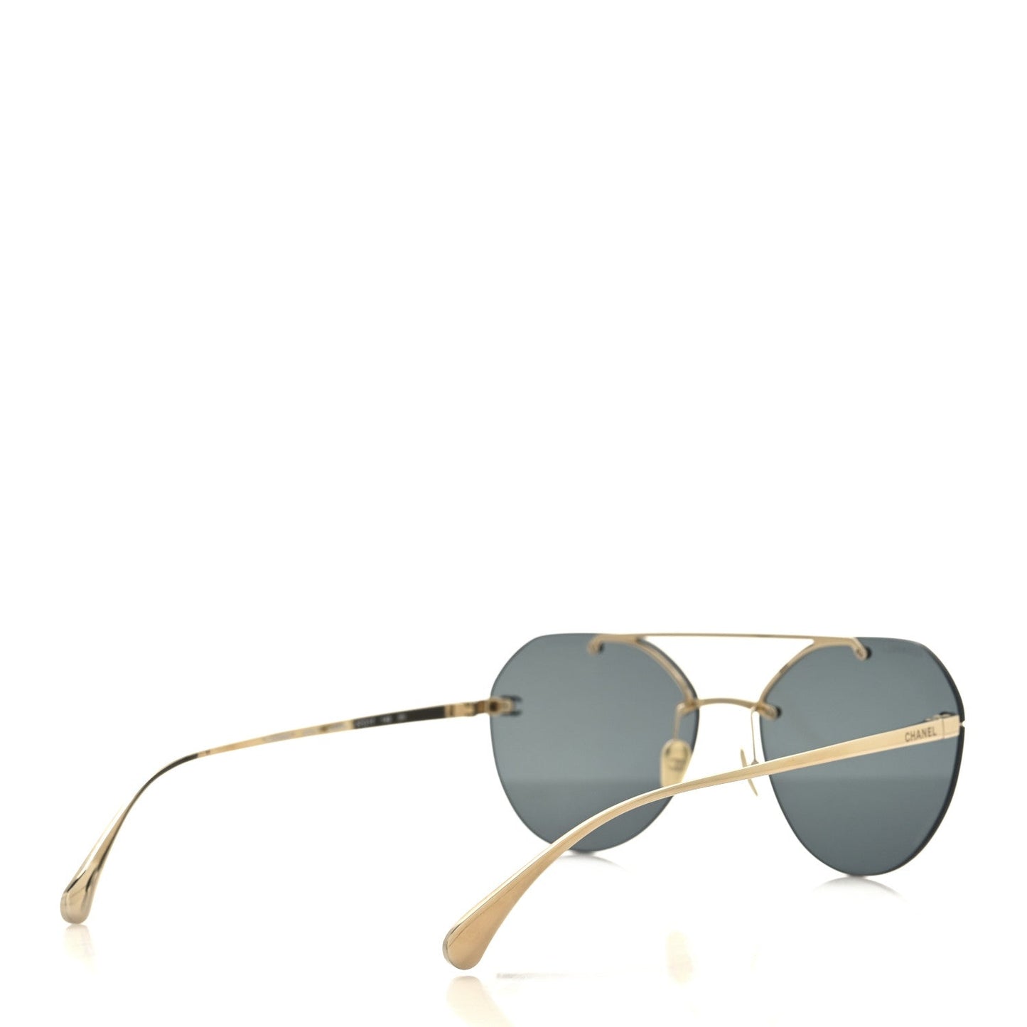 Titanium CC Pilot Aviator Sunglasses 4272-T Black Gold