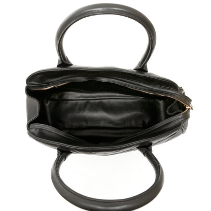 Chanel Black Chevron Leather Vintage Day Bag