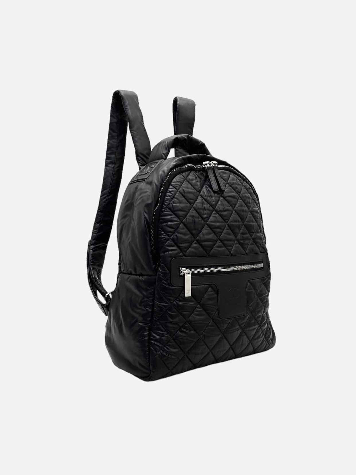 CHANEL Coco Cocoon Black Quilted Backpack