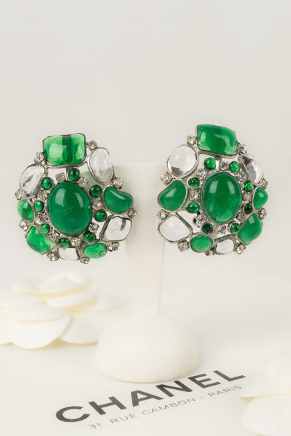 Boucles d'oreilles Gripoix pour Chanel