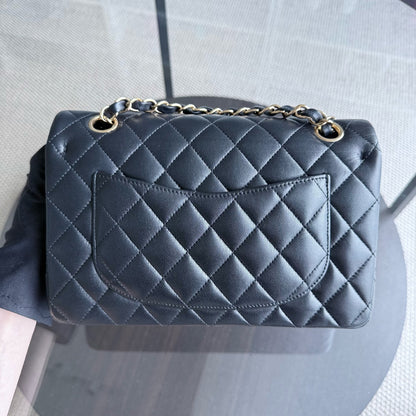 Chanel Classic Flap Small - 23CM Quilted Lambskin Black Gold Hardware Series 30