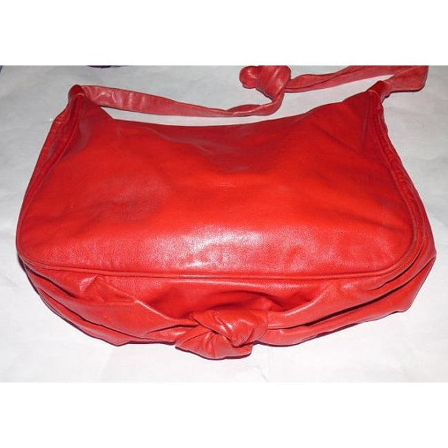 Fendi Vintage Pursesdesigner Purses Red Leather Shoulder Bag