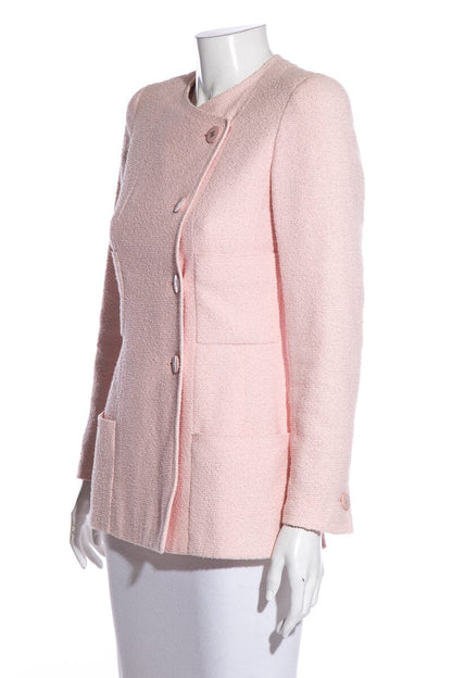 Chanel Pink Tweed Jacket SZ 36