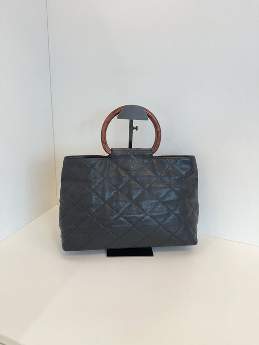 Vintage Chanel bag Caviar leather ×cm black