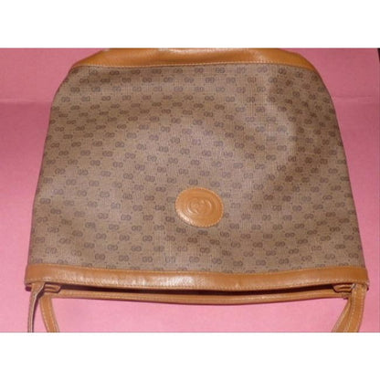 Gucci Blue Micro G Print Leather Bucket Bag Satchel