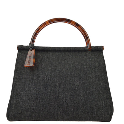 Chanel Black Denim HandBag