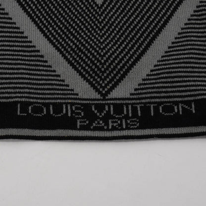 Louis Vuitton Black & Grey Cashmere America's Cup Scarf