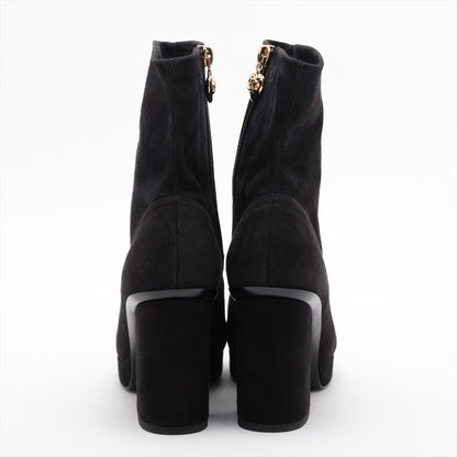 Chanel Short Coco Boots 35.5 Ladies Black G45195