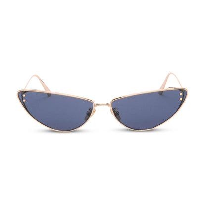 Dior Gold & Blue MissDior Cat-Eye Sunglasses