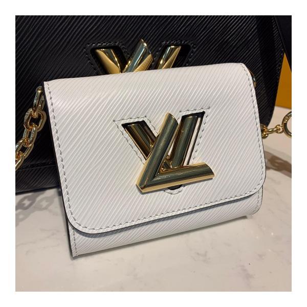 Louis Vuitton Twist MM Epi Leather White Gold-Colored Lock