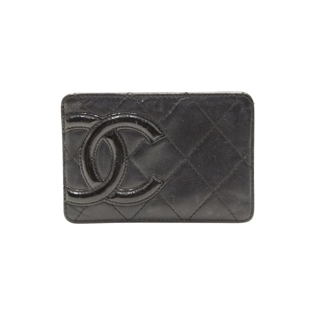 CHANEL Black Cambon Card Holder 2008-2009