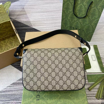 GC690 Gucci Horsebit 1955 Soft Small Shoulder Bag / HIGHEST QUALITY VERSION / 10.2"W x 6.8"H x 4"D