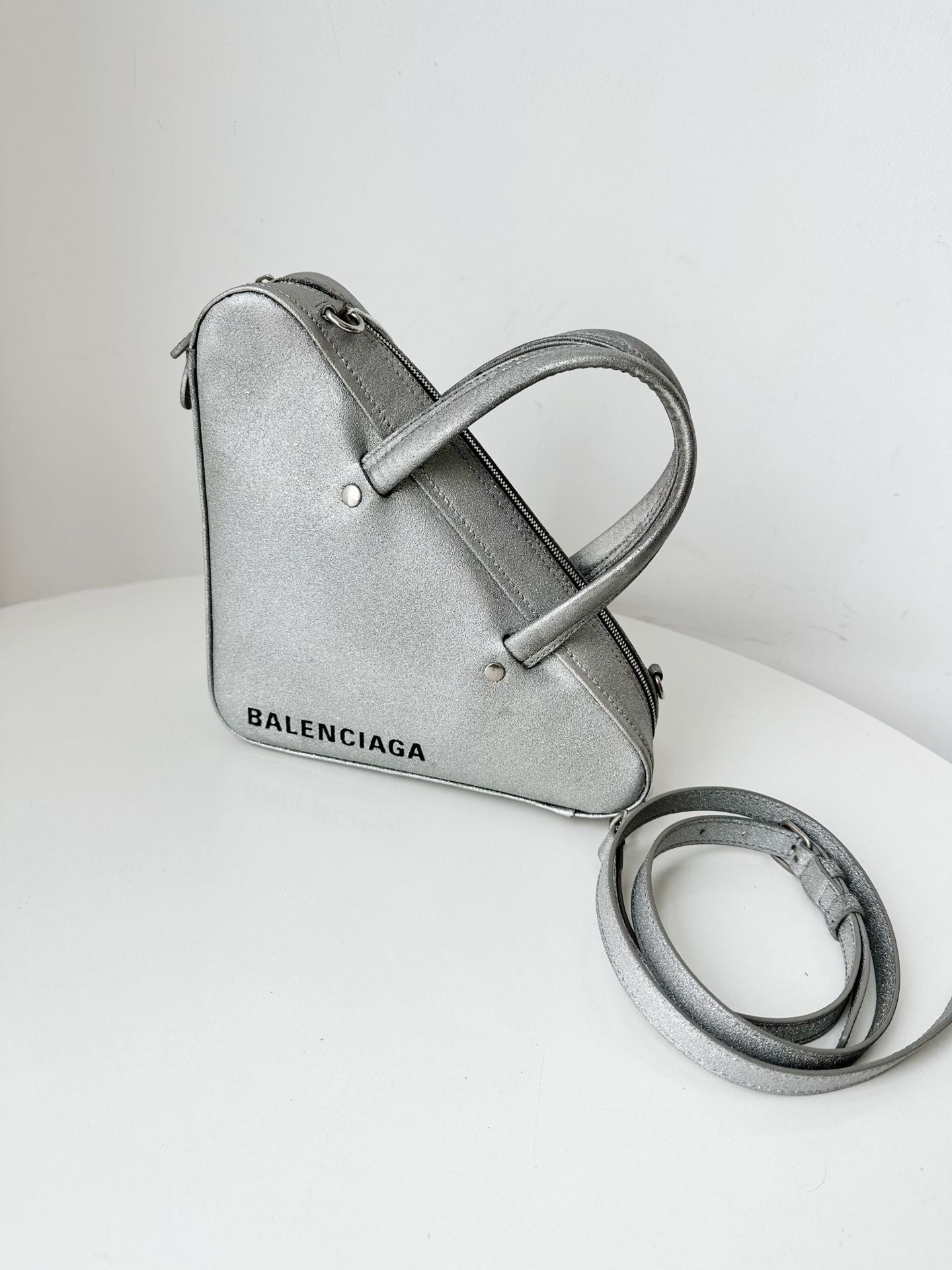 Balenciaga clutch silver 24cm