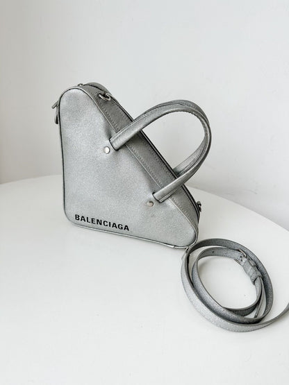 Balenciaga clutch silver 24cm