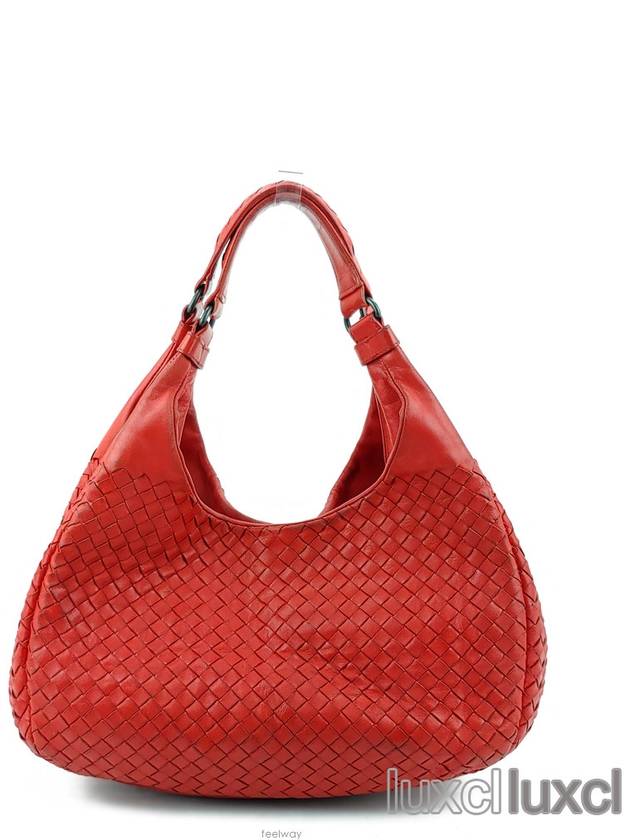 Luxury Bottega Veneta Intrecciato weaving Campana shoulder bag