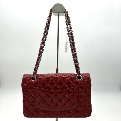 Chanel Classic Patent Maxi Double Flap Bag - Red Shoulder Bags, Handbags AF