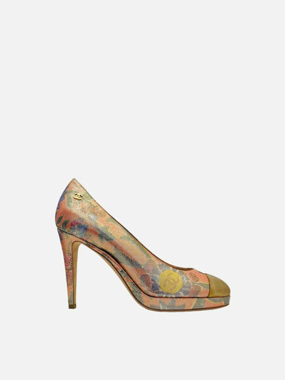 CHANEL Paris-Dubai Gold Multicolor Size EU 39 Pumps