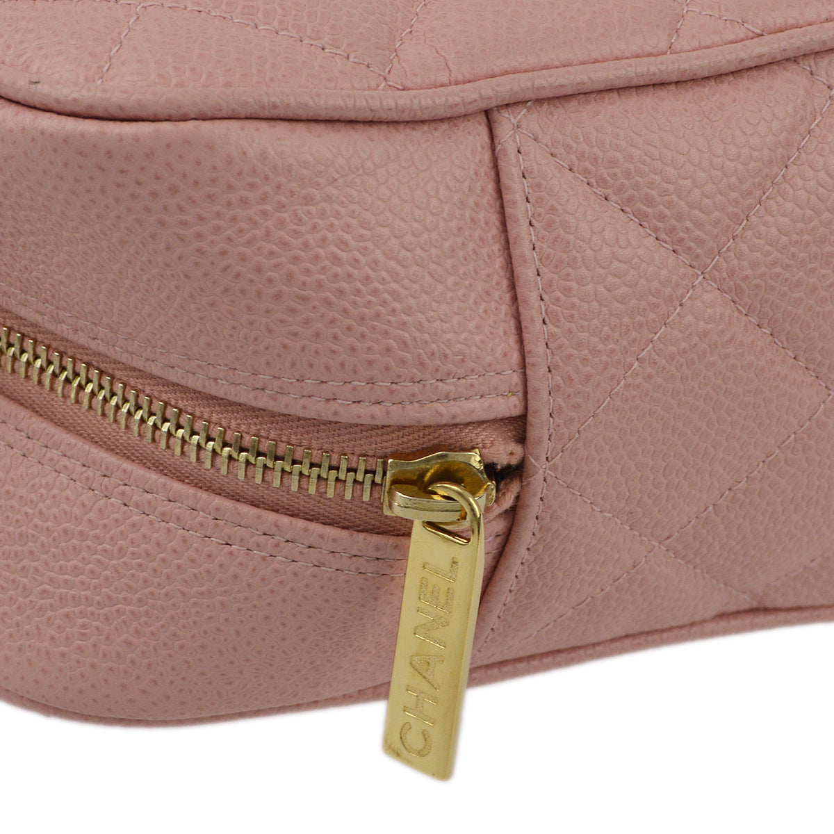 Chanel Pink Caviar Bowling Bag 27