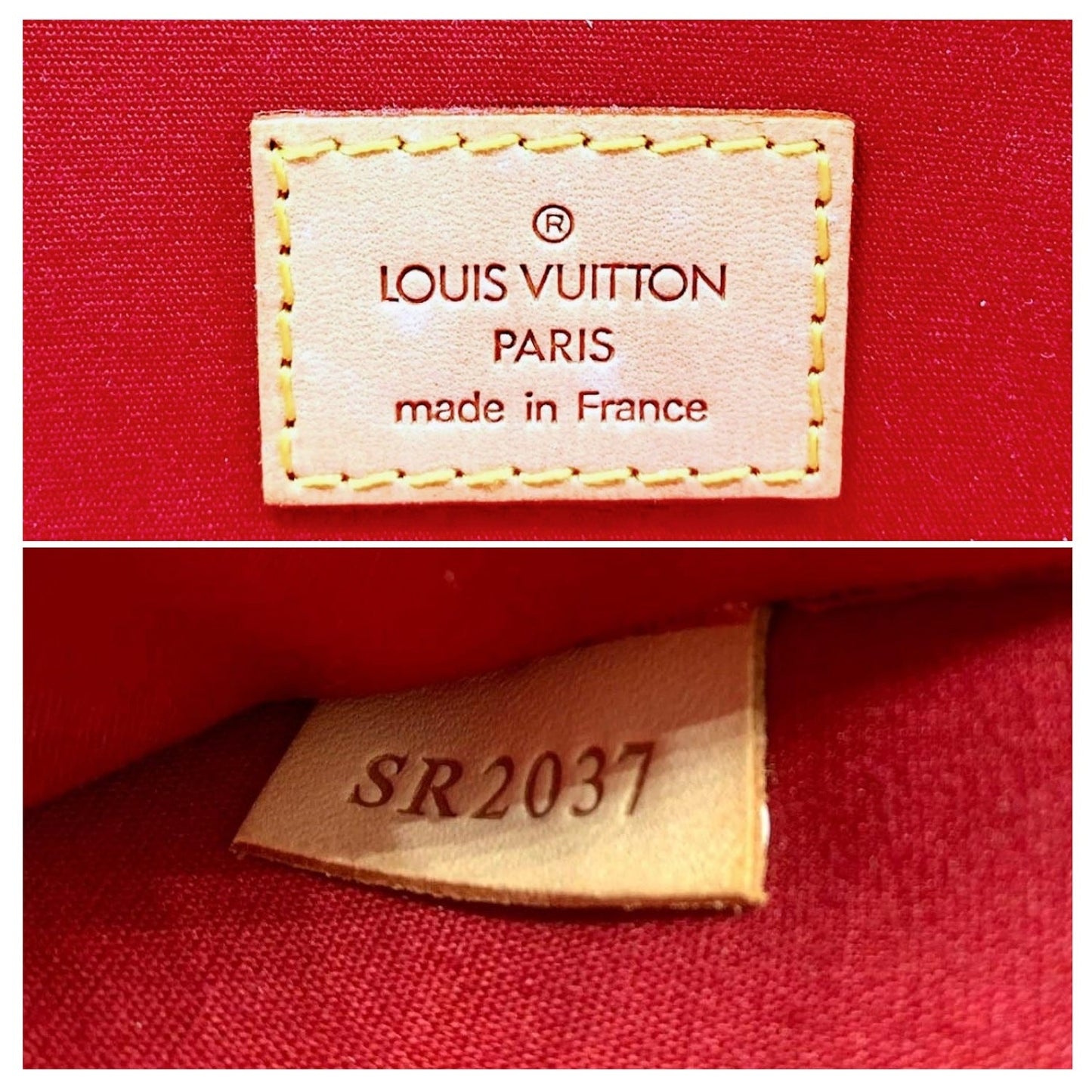 Louis Vuitton Red Monogram Vernis Roxbury Drive Bag