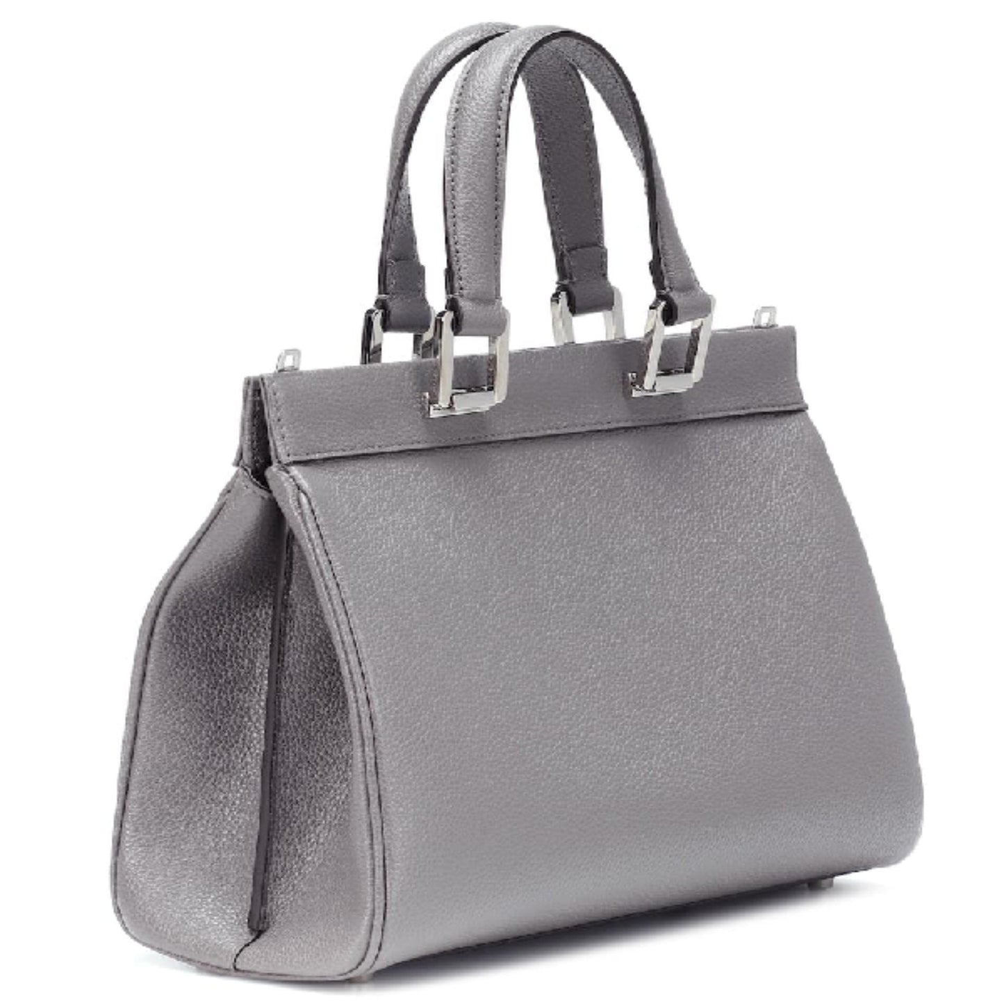 Gucci Zumi Grainy Leather Medium Top Handle Bag Dusty Gray