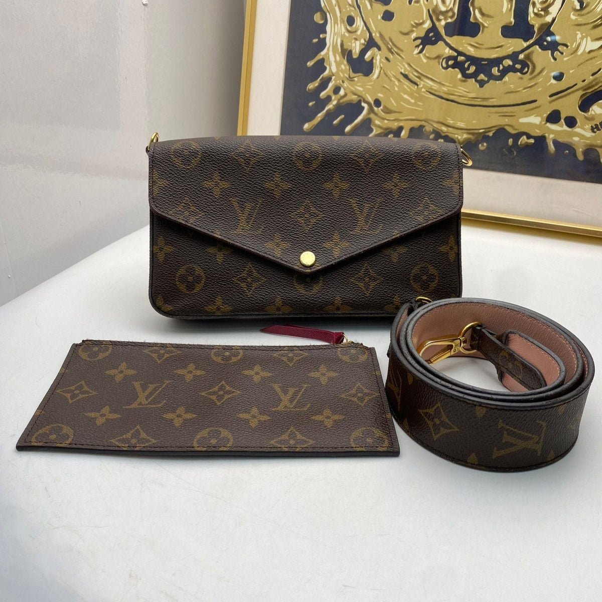 Louis Vuitton Monogram Pochette Félicie Bag 2017y 110269