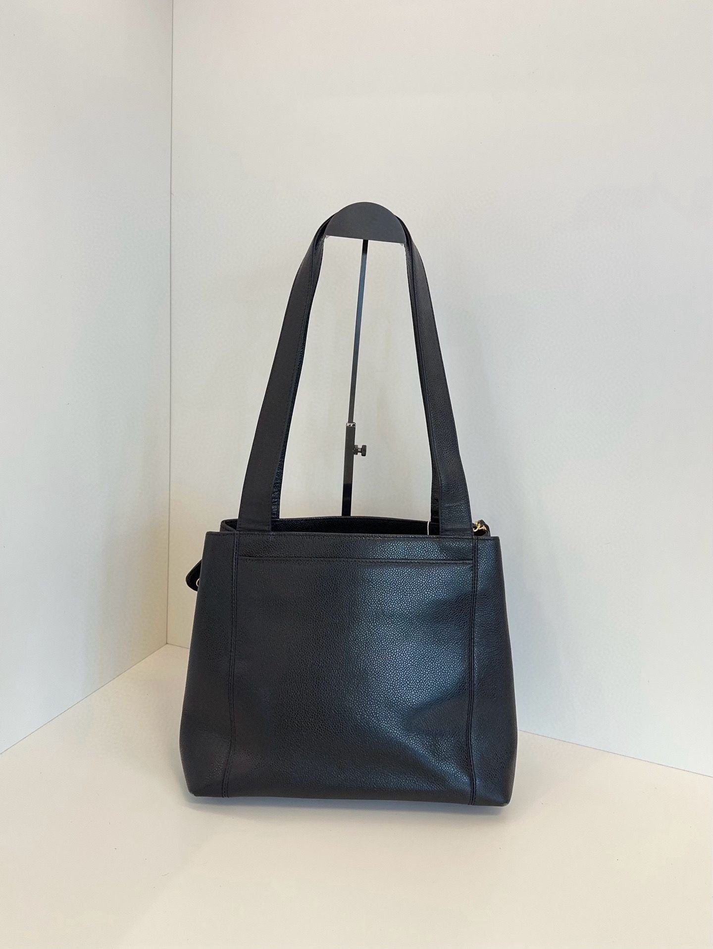 Vintage Chanel bag black Caviar leather **cm