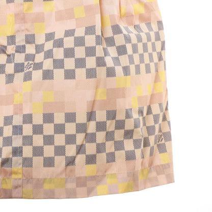 Louis Vuitton 22AW Cotton x Nylon Shirt 34  Pink RW222W Damier Nalle