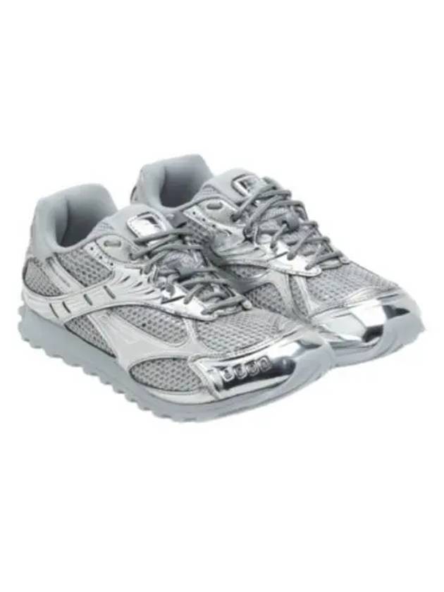 Luxury Bottega Veneta Orbit Low-Top Sneakers Silver