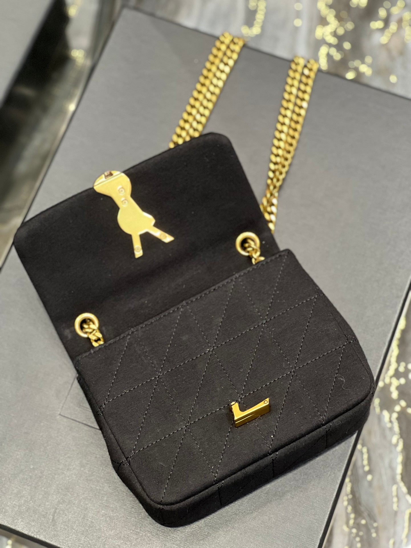 Yves Saint Laurent Jamie Mini Chain Bag Black