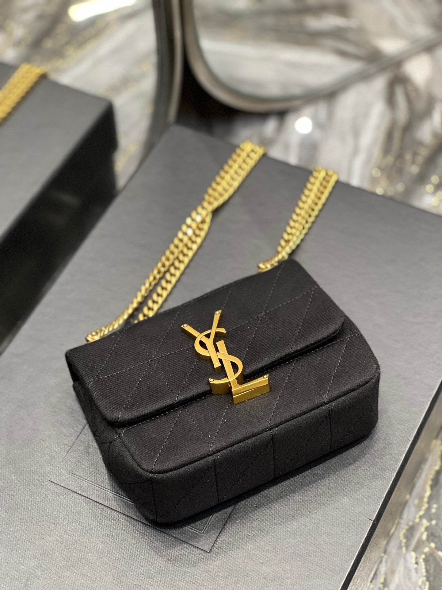 Yves Saint Laurent Jamie Mini Chain Bag Black