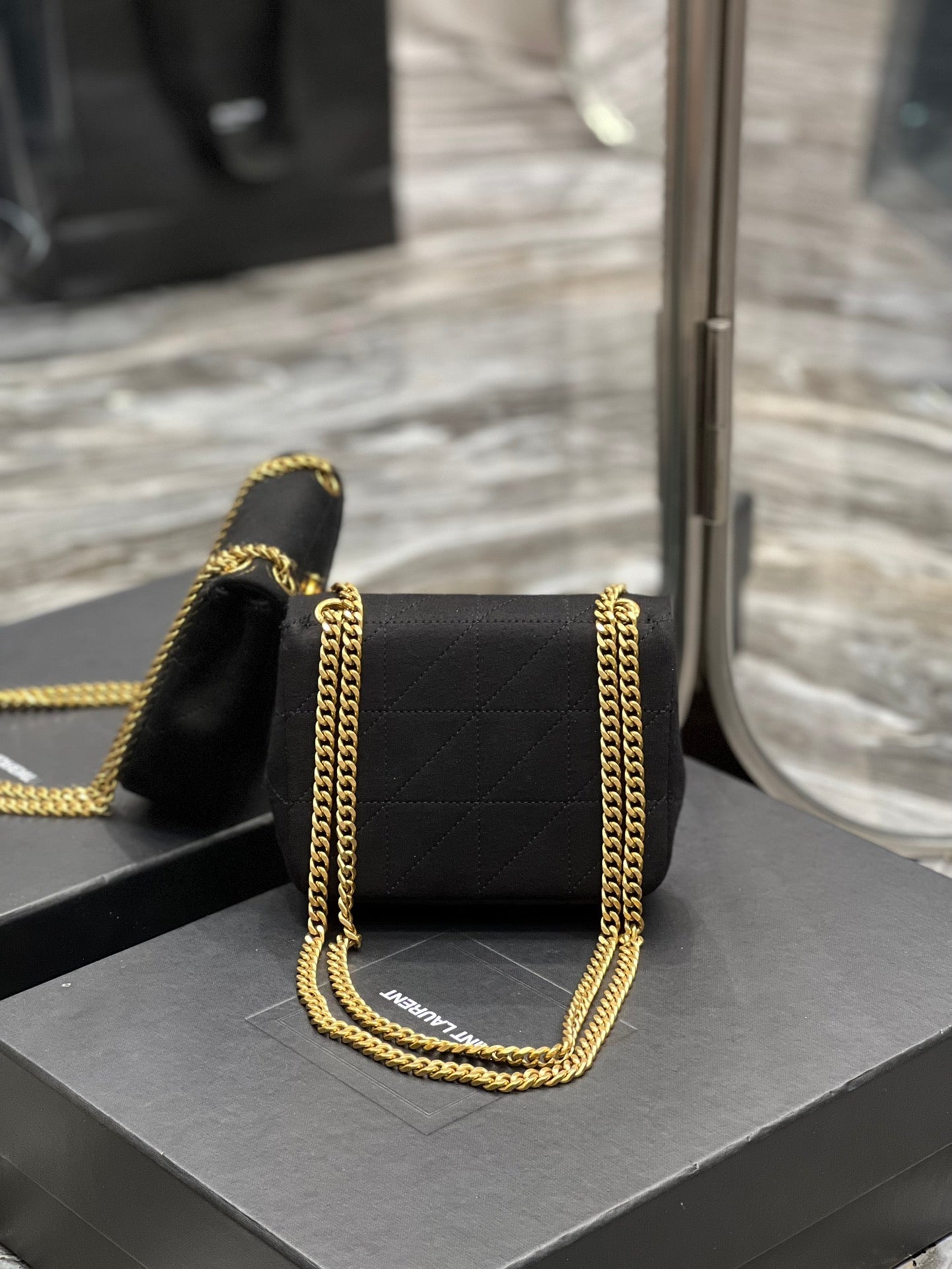 Yves Saint Laurent Jamie Mini Chain Bag Black