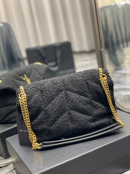 Yves Saint Laurent Puffer Small Chain Bag Black