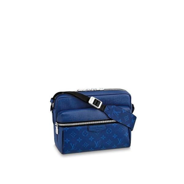 Louis Vuitton Outdoor Messenger K45 Taiga Monogram Cobalt