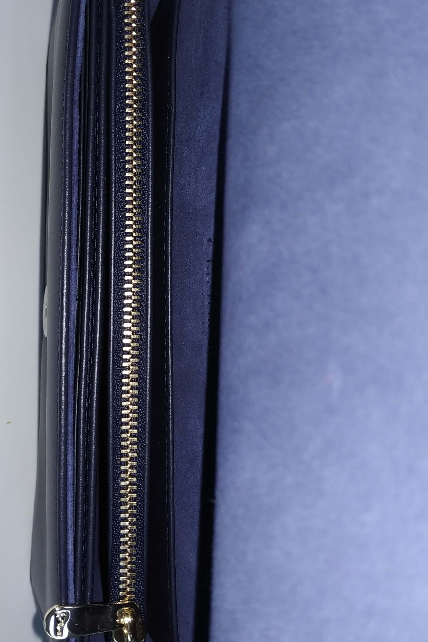 Lady  Animal Clutch on Chain Navy Pink