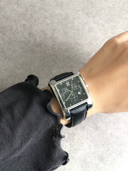 CELINE  Quartz Watch Black Vintage yvw3tu