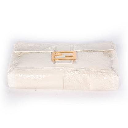 Fendi White Baguette