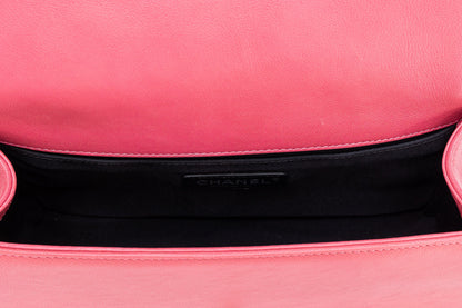 Boy Medium Pink Shoulder Bag in,  hardware