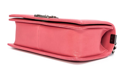 Boy Medium Pink Shoulder Bag in,  hardware