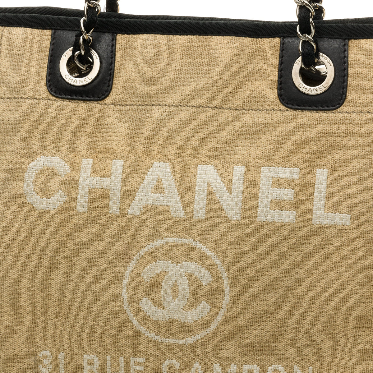 Deauville Small Cream Shoulder Bag in Others, Silver hardware