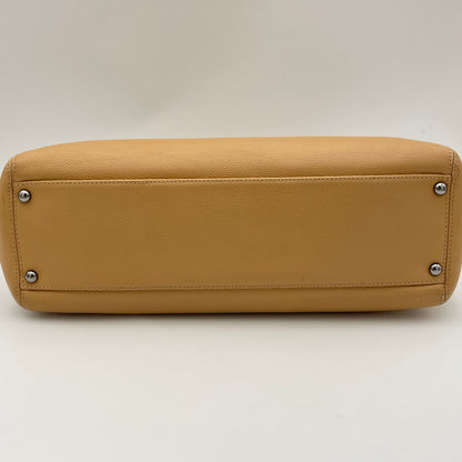 2.55 Beige Tote Bag in Calfskin, Silver hardware