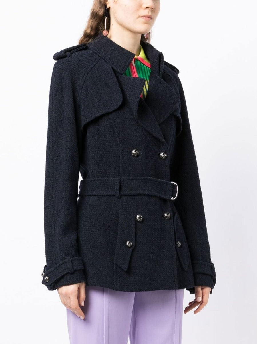 Short Belted Trench Coat
