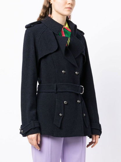 Short Belted Trench Coat