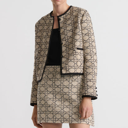 Cannage Cropped Jacket