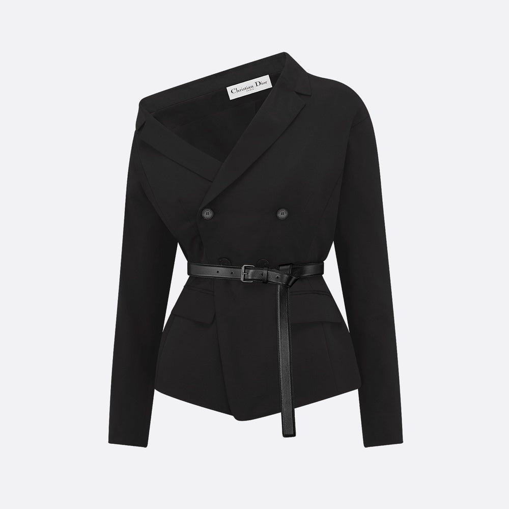 Asymmetric Belted Jacket