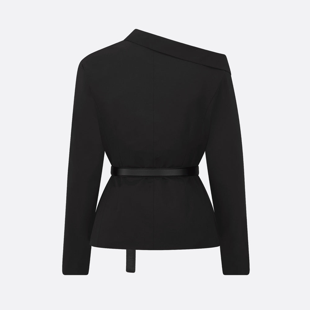 Asymmetric Belted Jacket