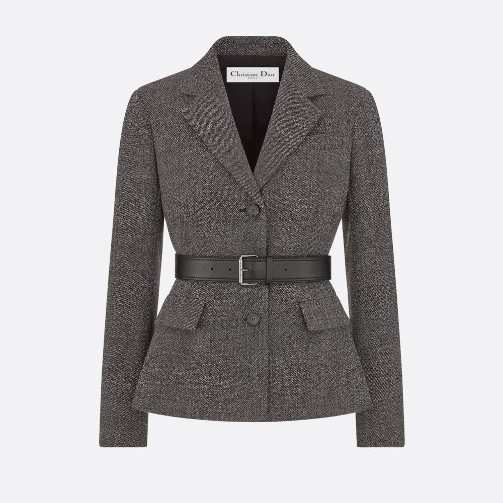 Belted Jacket with Removable Scarf