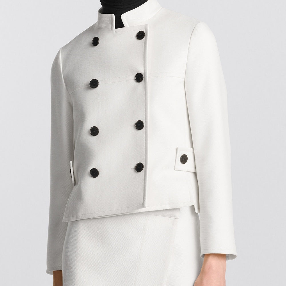 Cropped Jacket with Removable Cannage Vest