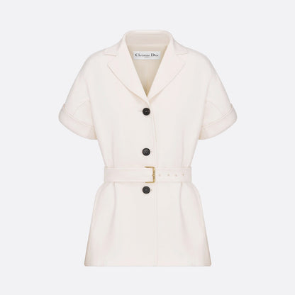 Short-Sleeved Belted Jacket